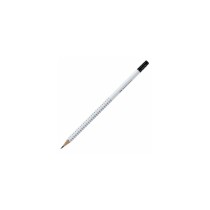 PENCIL FABER CASTELL GRIP 2001 WHITE WITH ERASER